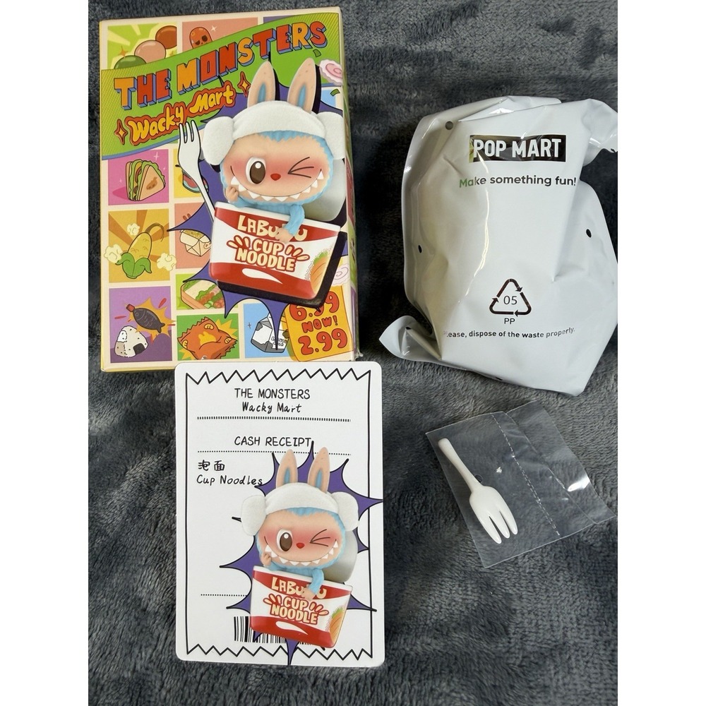 POP MART x Labubu The Monsters Wacky Mart Series Figure Doll Toy - Cup Noodles